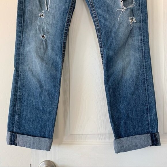 Levis 511 Slim Cuffed Distressed Jeans Size 29/30 - Picture 3 of 11